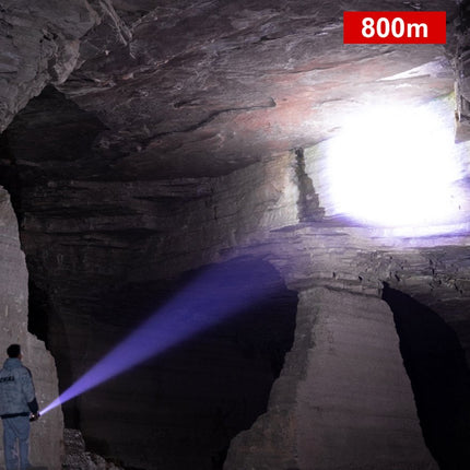 LED Flashlight - With Zoom Function & Waterproof - LED Flashlight - With Zoom Function & Waterproof - Battery-Powered Flashlight - USB Rechargeable - Long Battery Life - 3 Light Modes (Strong / Low / Flash)USB Rechargeable - Long Battery Life - 3 Light Mo.
