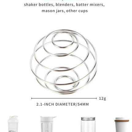 Large Smoothie Balls - Perfect for Protein Shakes, Milkshakes, and Salad Dressings - 304 Stainless Steel Smoothie Balls - Replacement Blender Balls - Pack of 4, 2.1 Inches.