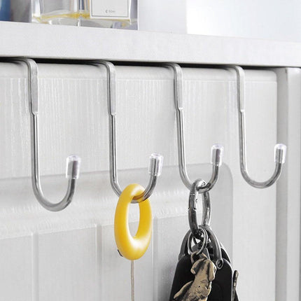 3-pack - Stainless steel - S-hooks - Clothes hangers with double hooks - Suitable for kitchens, bathrooms, dormitories - For hanging coats, towels and clothes (silver).