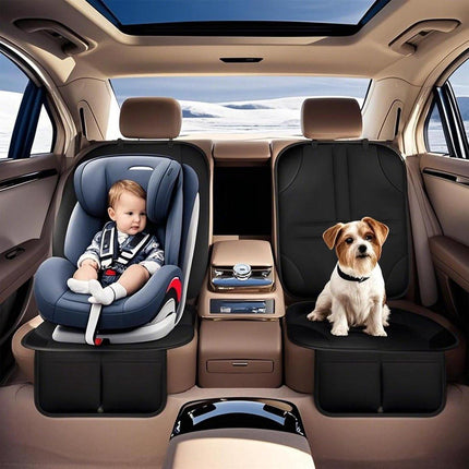 1 Car Seat Protector - Child Car Seat Cover - Car Interior Mat - Non-Slip Mat - Waterproof and Scratch-Resistant - Black.