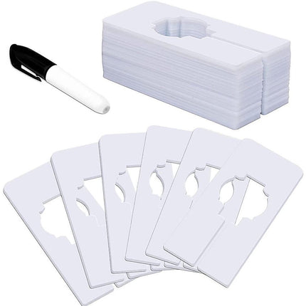 Wardrobe dividers - for hanging clothes - rectangular clothes dividers on racks - white wardrobe 40 pieces.