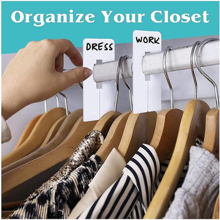 Wardrobe dividers - for hanging clothes - rectangular clothes dividers on racks - white wardrobe 40 pieces.
