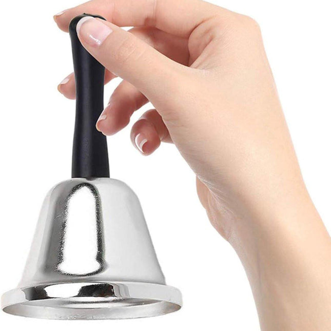 Handbell - Reception Phone - Stainless Steel - Fixed Desk - Service - Santa Claus Bell - Hotel Butler Desk Handle - Living Room - Home - Decoration - School Hospital - Bar.