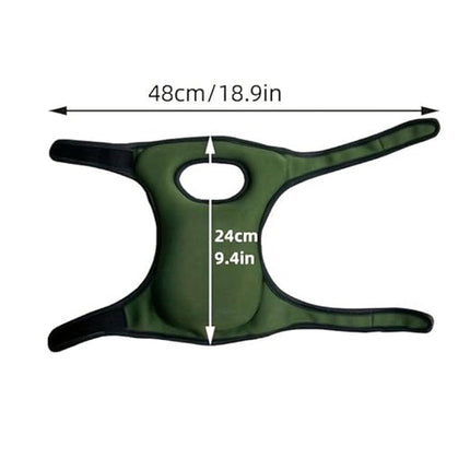 2-Pack - Garden Knee Braces - Soft and Comfortable Protective Knee Braces - Adjustable and Non-Slip - For Gardeners to Use When Cleaning, Scrubbing Floors and Pruning (Green).
