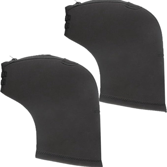 Cycling Gloves - 1 Pair - Extra Padded Cycling Gloves - Warm Gloves - Cycling Gloves - Scooter Gloves - Hand Warmers - Cycling Accessories - With Reflective Strips - Winter - Windproof - Waterproof - Black