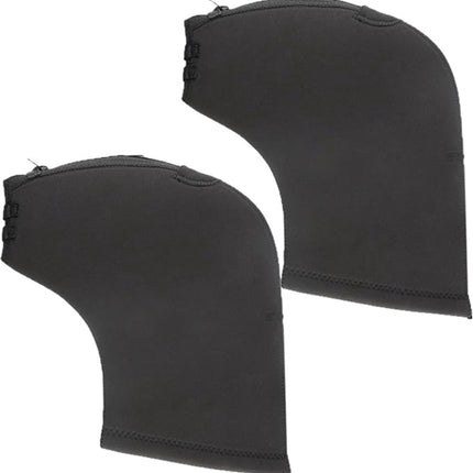 Cycling Gloves - 1 Pair - Extra Padded Cycling Gloves - Warm Gloves - Cycling Gloves - Scooter Gloves - Hand Warmers - Cycling Accessories - With Reflective Strips - Winter - Windproof - Waterproof - Black.