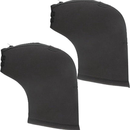 Cycling Gloves - 1 Pair - Extra Padded Cycling Gloves - Warm Gloves - Cycling Gloves - Scooter Gloves - Hand Warmers - Cycling Accessories - With Reflective Strips - Winter - Windproof - Waterproof - Black.