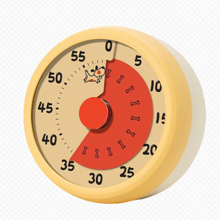 Kitchen Timer - Kitchen Timer - Timer - Digital Kitchen Timer - Child-Friendly Visual Mechanical Timer - Magnetic Sticker Timer - Puppy Pattern.