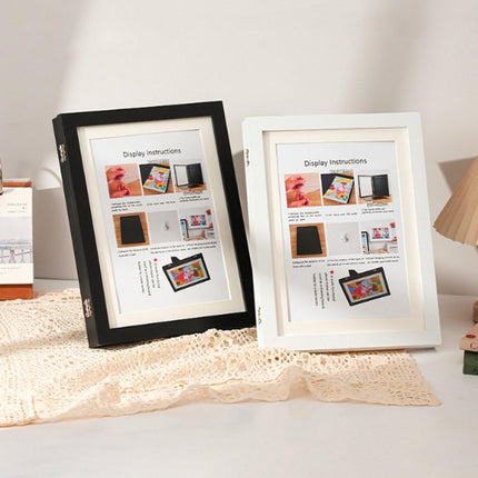 Interchangeable frame - children's drawing - Interchangeable frame A4 - Children's artwork - children's drawings interchangeable frame - Photo frame Poster frame Wall frame - Gift - Black.