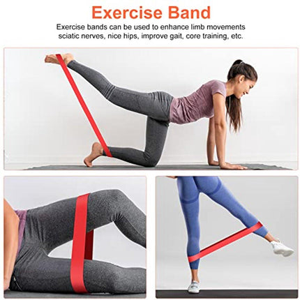4 in 1 Foam Roller Set: Trigger Point Roller - Yoga Stick - Massage Ball - Fitness Stretching Band - Carrying Bag - Towel for Deep Muscle Massage - Pilates and Yoga.