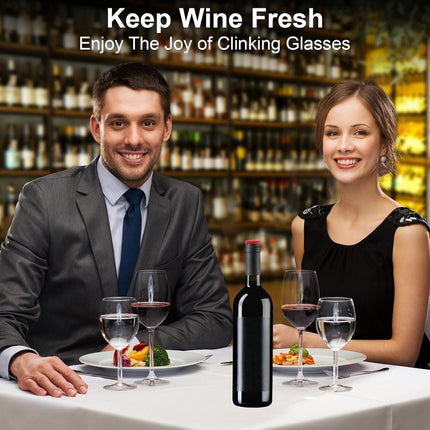 7 Wine Bottle Stoppers - Reusable - 7 Colors - Silicone Stoppers, Inner Diameter 1.7-2 cm - Wine Bottle Stoppers.