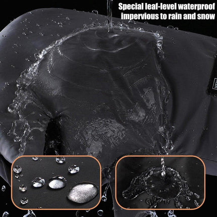 Cycling Gloves - Extra Padded Cycling Gloves - Warm Gloves - Cycling Gloves - Scooter Gloves - Hand Warmers - Cycling Accessories - With Reflective Strips - Winter - Windproof - Waterproof （Black）.