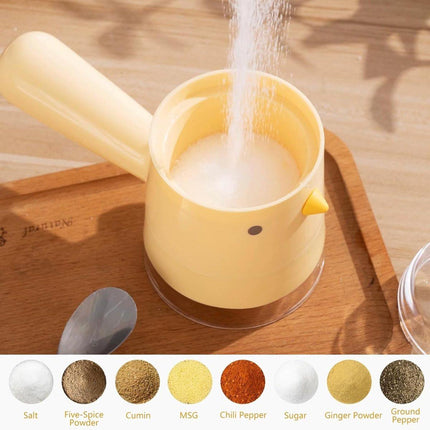 Spice jars - salt or pepper jars - refillable spice dispensers - 85 grams - beautiful kitchen accessories - for on the table or while cooking, decorative and functional.