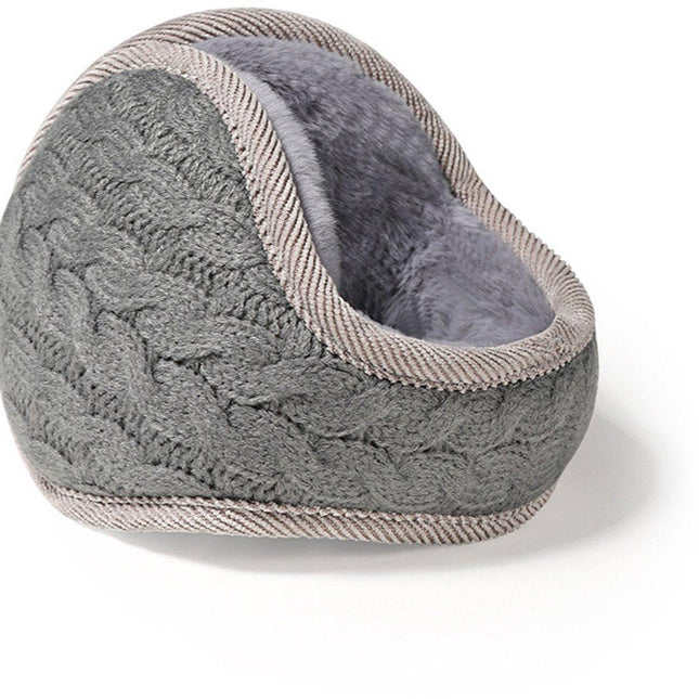 Earmuffs - Fleece Earmuffs - Knitted Earmuffs - Earmuffs for Adults - Warm Earmuffs - Warm Winter Earmuffs - Foldable - Unisex, Suitable for Outdoor Activities (Gray).