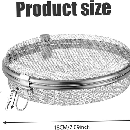 Dishwasher Basket for Small Items - Stainless Steel with 3 Buckles - Dishwasher Basket with Fine Mesh - Odorless - Round Shape - Scratch Resistant - Dishwasher Basket.