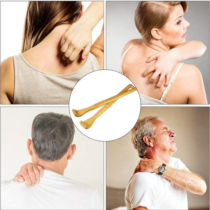 Wooden Back Massager - Manual Back Massager - For Body Relaxation - Relief of Discomfort and Itching (1 Piece).