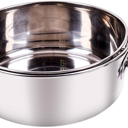 Pet Food Bowl - Stainless Steel Food Bowl - Hanging Food Bowl - with Clip Holder - Suitable for dogs, birds, parrots, cats and rabbits..