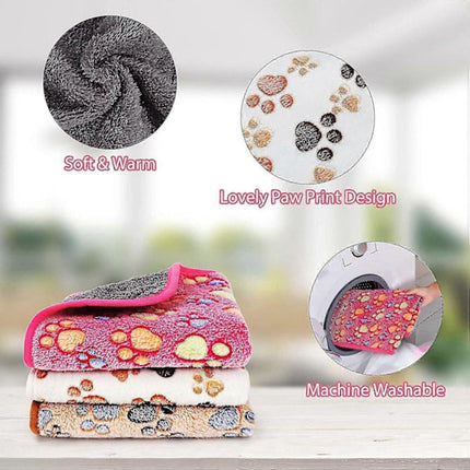 Pet Blankets - Washable 3-Pack Pet Cage Blankets - For Small Animals.