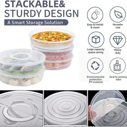 Versatile Storage Box - with Lid and Handle - Egg Carton - Holds 30 Cake Eggs - 12/3.5 Inches - Perfect for Cheesecake, Corn Pie, Fruit - White and Clear (One).
