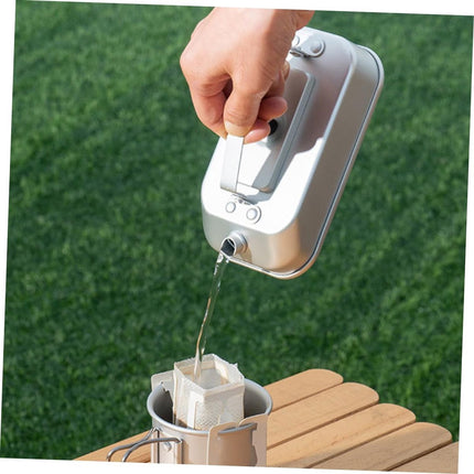 Kettle - 0.3 Liter Outdoor Camping Water Bottle - Portable Camping Water Bottle - Made of anodized aluminum - Suitable for outdoor activities such as campfires, hiking, and trekking. - Can be used to boil water, make tea, etc..