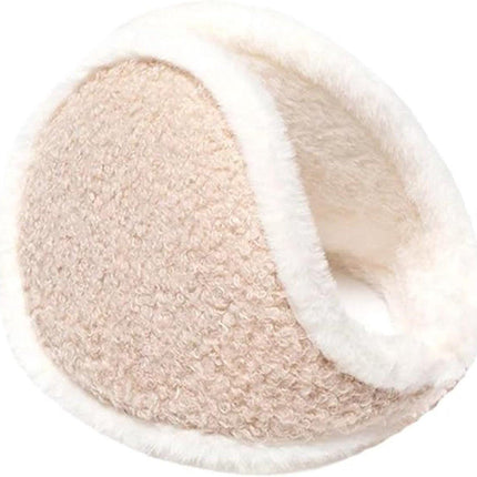 Earmuffs - Windproof and warm earmuffs - Extra thick earmuffs - Winter outdoor essentials (Beige).