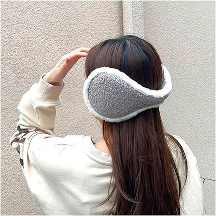 Earmuffs - Windproof and warm earmuffs - Extra thick earmuffs - Winter outdoor essentials (Beige).