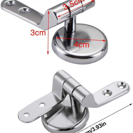 Replacement hinge for gold toilet seat - Toilet accessories - Bathroom accessories - For wood - Resin | - MDF toilet seat - Including accessories.