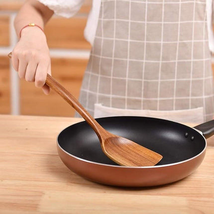Kitchen Utensils - Wooden Kitchen Utensils - Cooking Utensil Set - Wooden Spatula - Spatulas - Ladles - 4-Piece Set - Hangable - Scratch-resistant, high-temperature resistant.