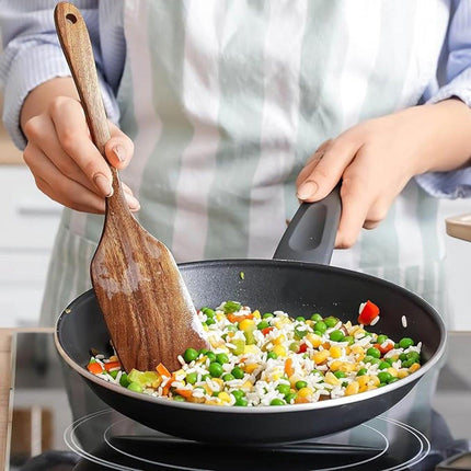 Kitchen Utensils - Wooden Kitchen Utensils - Cooking Utensil Set - Wooden Spatula - Spatulas - Ladles - 4-Piece Set - Hangable - Scratch-resistant, high-temperature resistant.