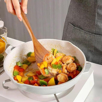 Kitchen Utensils - Wooden Kitchen Utensils - Cooking Utensil Set - Wooden Spatula - Spatulas - Ladles - 4-Piece Set - Hangable - Scratch-resistant, high-temperature resistant.