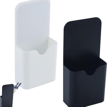 2-pack magnetic pen holder - magnetic marker holder - whiteboard - refrigerator - marker holder for metal surfaces (black and white).