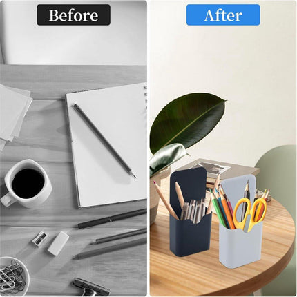 2-pack magnetic pen holder - magnetic marker holder - whiteboard - refrigerator - marker holder for metal surfaces (black and white).