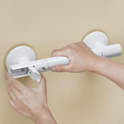 Shower Handle with Suction Cup Bathroom - Suitable for shower and toilet - Moisture-resistant - Non-slip - Safety handle - Removable - Wall bracket - Handle for the elderly and children - 35 CM.