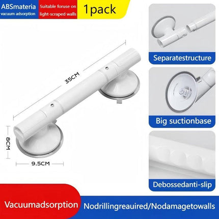 Shower Handle with Suction Cup Bathroom - Suitable for shower and toilet - Moisture-resistant - Non-slip - Safety handle - Removable - Wall bracket - Handle for the elderly and children - 35 CM.