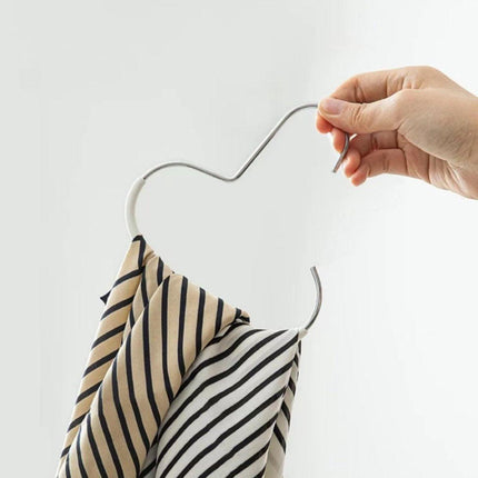 10-pack - Non-slip - Space-saving - Storage rack - Wardrobe belt/scarf hooks - Suitable for displaying hats, vests, ties, shawls (white).