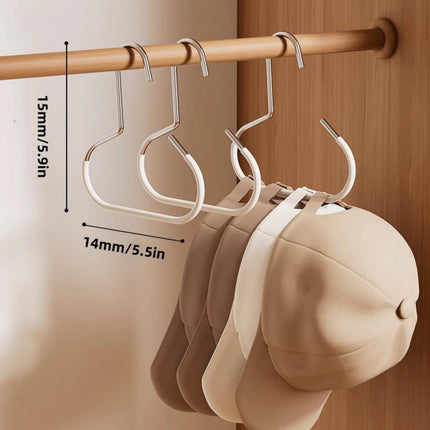 10-pack - Non-slip - Space-saving - Storage rack - Wardrobe belt/scarf hooks - Suitable for displaying hats, vests, ties, shawls (white).