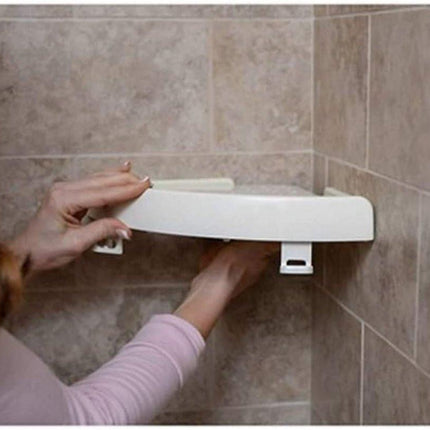 Triangular Shelf - Storage Rack - Bathroom Corner Shelf Triangular Handle Wall Mounting Bracket - Suitable for Kitchen and Bathroom Strong Suction Wall Mounted Shelf Storage Basket (No Drilling Required).