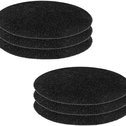 Kitchen Compost Bin Filters - 6-Pack Replacement Countertop Compost Bin Filters - Round 6.7 Inches.