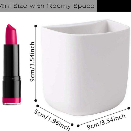 Pencil Holder - Self-Adhesive Wall Pencil Holder - Highlighter - Writing Tool Organizer - Storage - Whiteboard - Home Office - White - Set of 2.