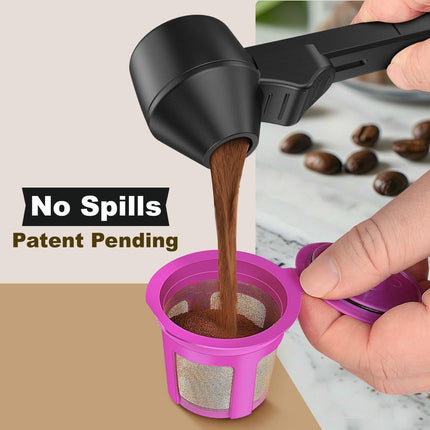 Coffee Scoop – Measuring Spoon – Coffee Accessories – Coffee Measuring Spoon | A Spoon with a Funnel – Scoops – Coffee Scoop.