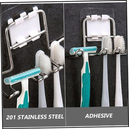 Bathroom storage rack - Wall-mounted toothbrush holder - Hanging bathroom storage rack.