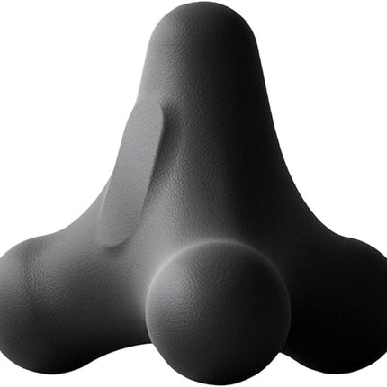 Massage Balls - 1 item - Shiatsu massage device - Massage balls with relief points - Trigger point exercise balls - Exercise ball - Massages shoulder, neck, waist and hand muscles (Gray).