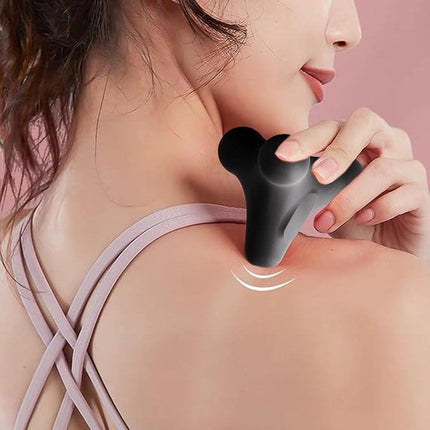 Massage Balls - 1 item - Shiatsu massage device - Massage balls with relief points - Trigger point exercise balls - Exercise ball - Massages shoulder, neck, waist and hand muscles (Gray).
