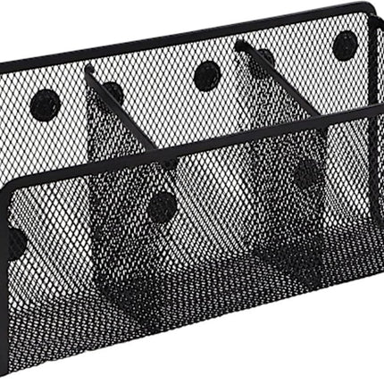 Pen Holder - Mesh Storage Basket with Extra Strong Magnets - Freezer Safe - Whiteboard - Cabinet Accessory - Office Supplies Organizer.