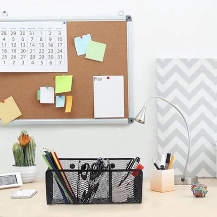 Pen Holder - Mesh Storage Basket with Extra Strong Magnets - Freezer Safe - Whiteboard - Cabinet Accessory - Office Supplies Organizer.
