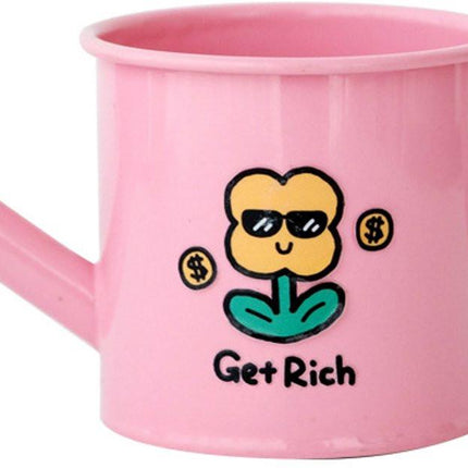 Casting Kettle - Iron Garden Small Household Casting Kettle - Bucket - Tulip - Pink.