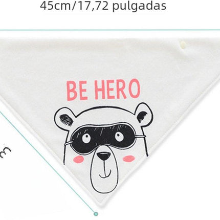 5-pack waterproof triangular baby bandanas - for boys and girls - fashionable cotton unisex bibs.