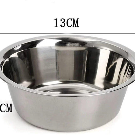 4-Pack Stainless Steel Food and Water Bowls for Cats and Dogs - Pet Food and Water Bowls - Pet Bowls - For Large, Medium, and Small Dogs - Kitten Bowls - Puppy Bowls.