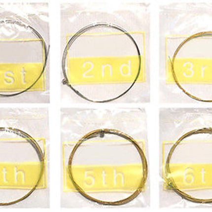 Guitar Strings - 6 Strings - Rust Resistant and Durable - Clear Tone - Folk Guitar Strings - Folk Guitar Steel Strings (Copper Strings).