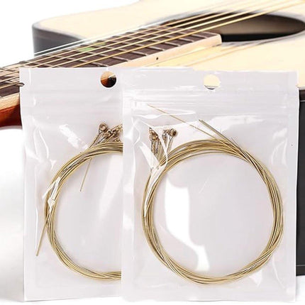 Guitar Strings - 6 Strings - Rust Resistant and Durable - Clear Tone - Folk Guitar Strings - Folk Guitar Steel Strings (Copper Strings).